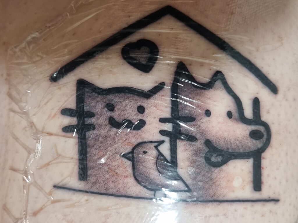 Tattoo meines Logos als Statement für den neuen Lebensabschnitt mit Selbstständigkeit