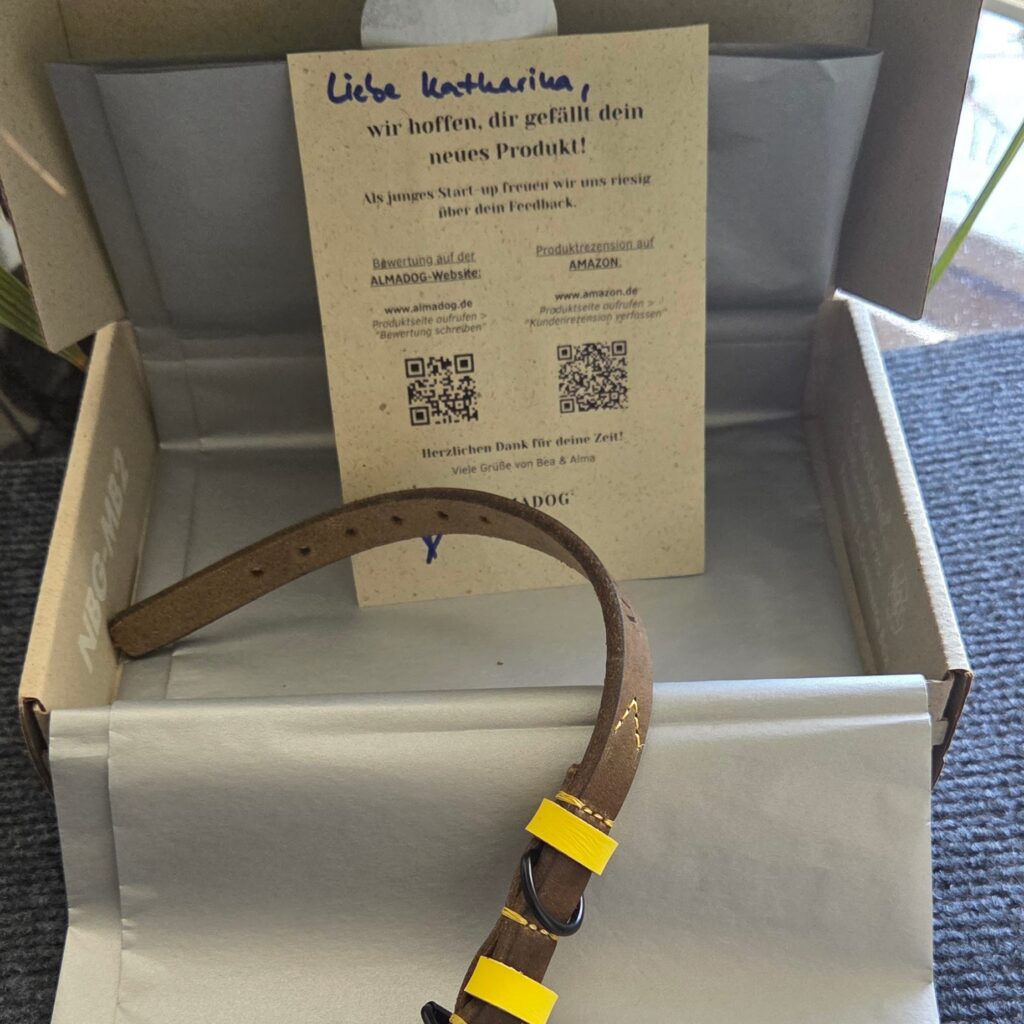 almadog Halsband für Katzen - persönlich verpackt