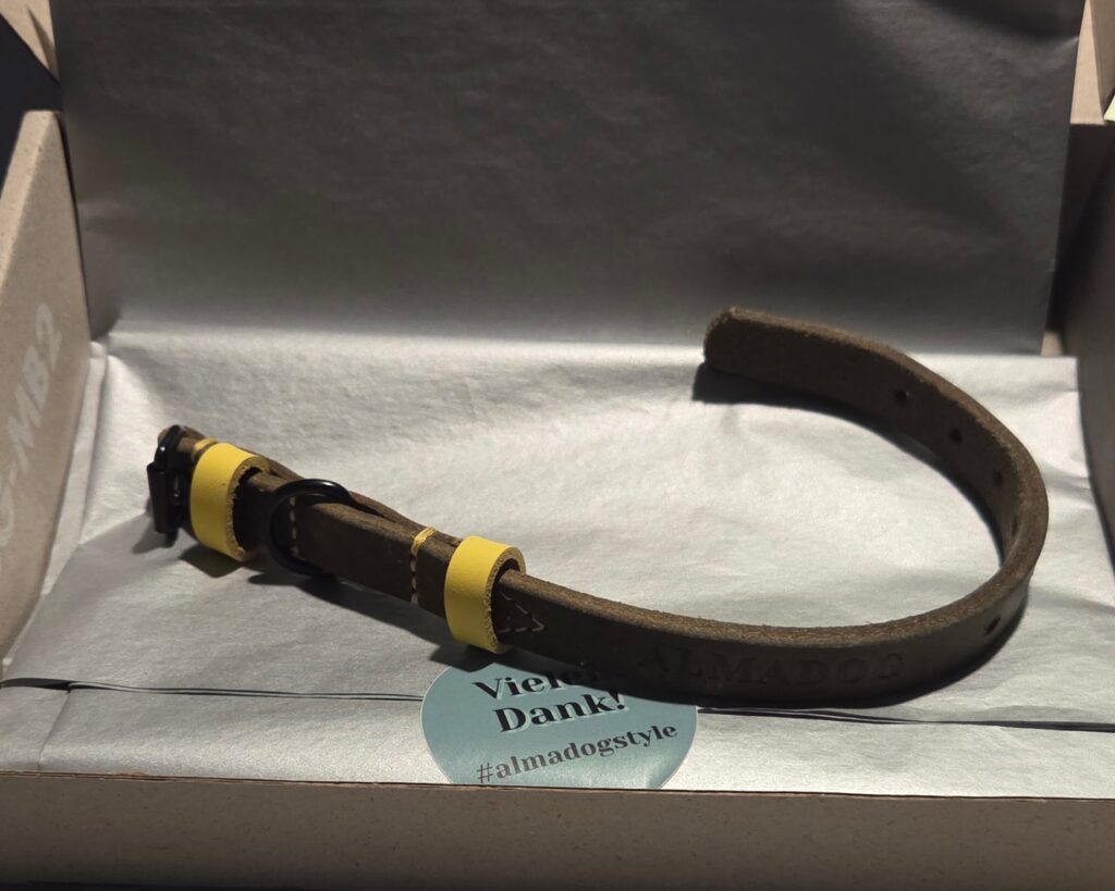 almadog Hundehalsband aus Leder